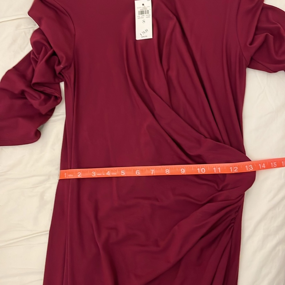Ann Taylor Gathered Waist Long Sleeve Sheath Dress; Size Small NWT - Picture 10 of 11